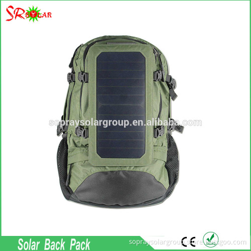 popular solar phone charger bag with detachable PET laminated solar panel